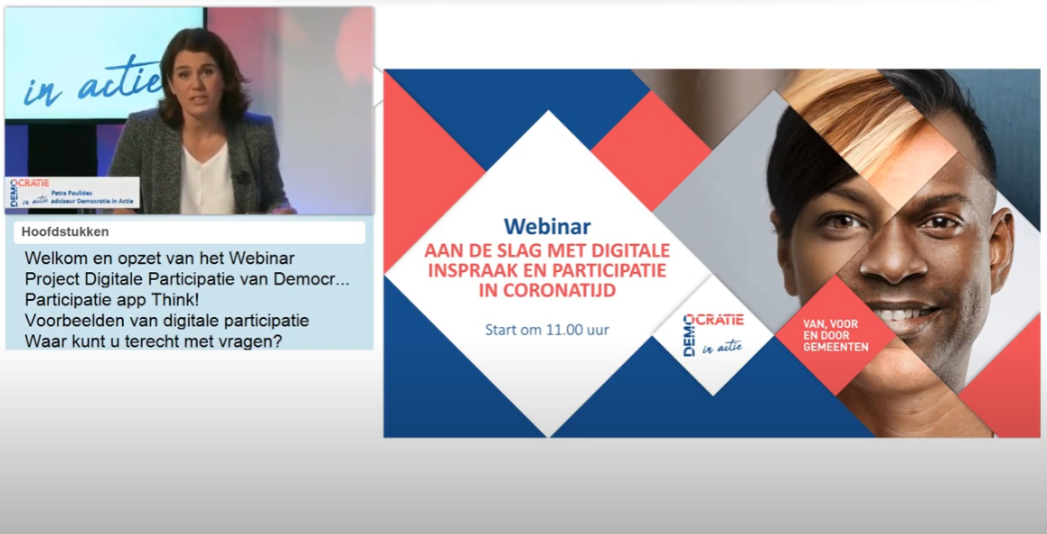 digitale inspraak en participatie in Coronatijd